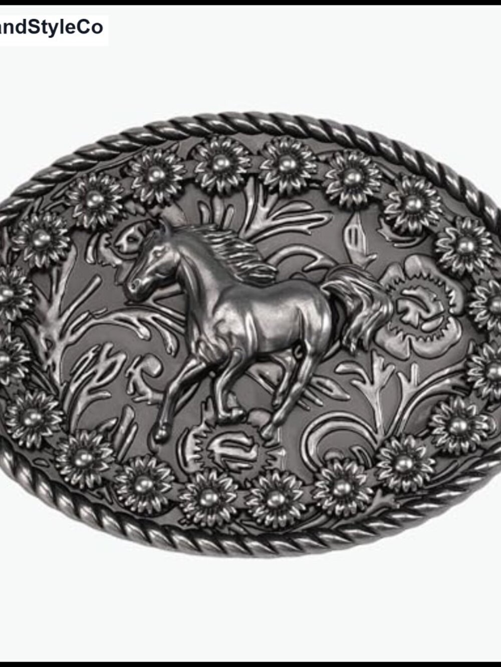 Western Belt Buckle for 1.5" Belt - Heavy Duty Solid Zinc Alloy Cowboy Buckle